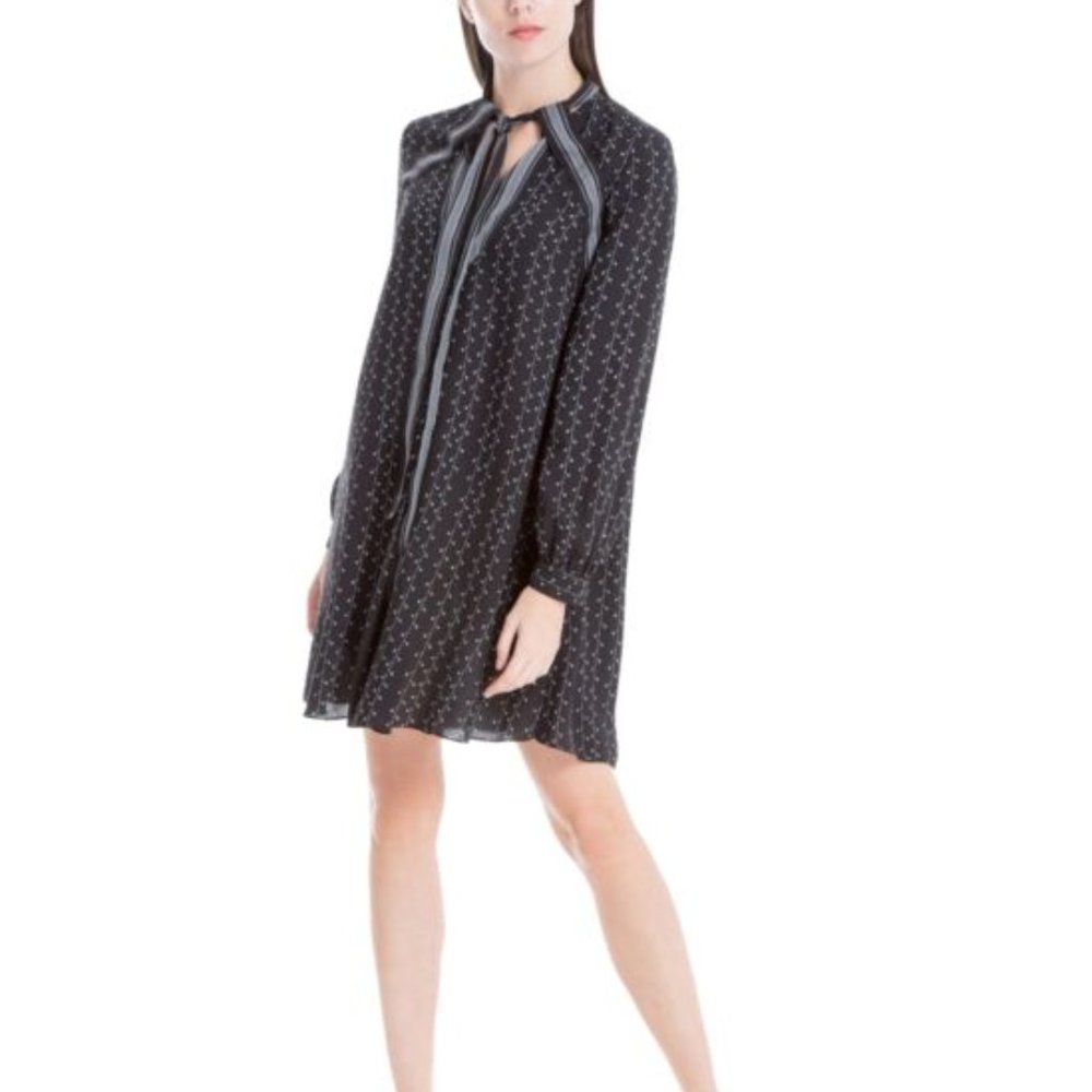Max Studio London Tie-Front Shift Dress